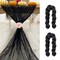 Wrapables 10Ft Bohemian Cheesecloth Gauze Table Runner for Rustic Weddings, Parties, Home Decor, Black